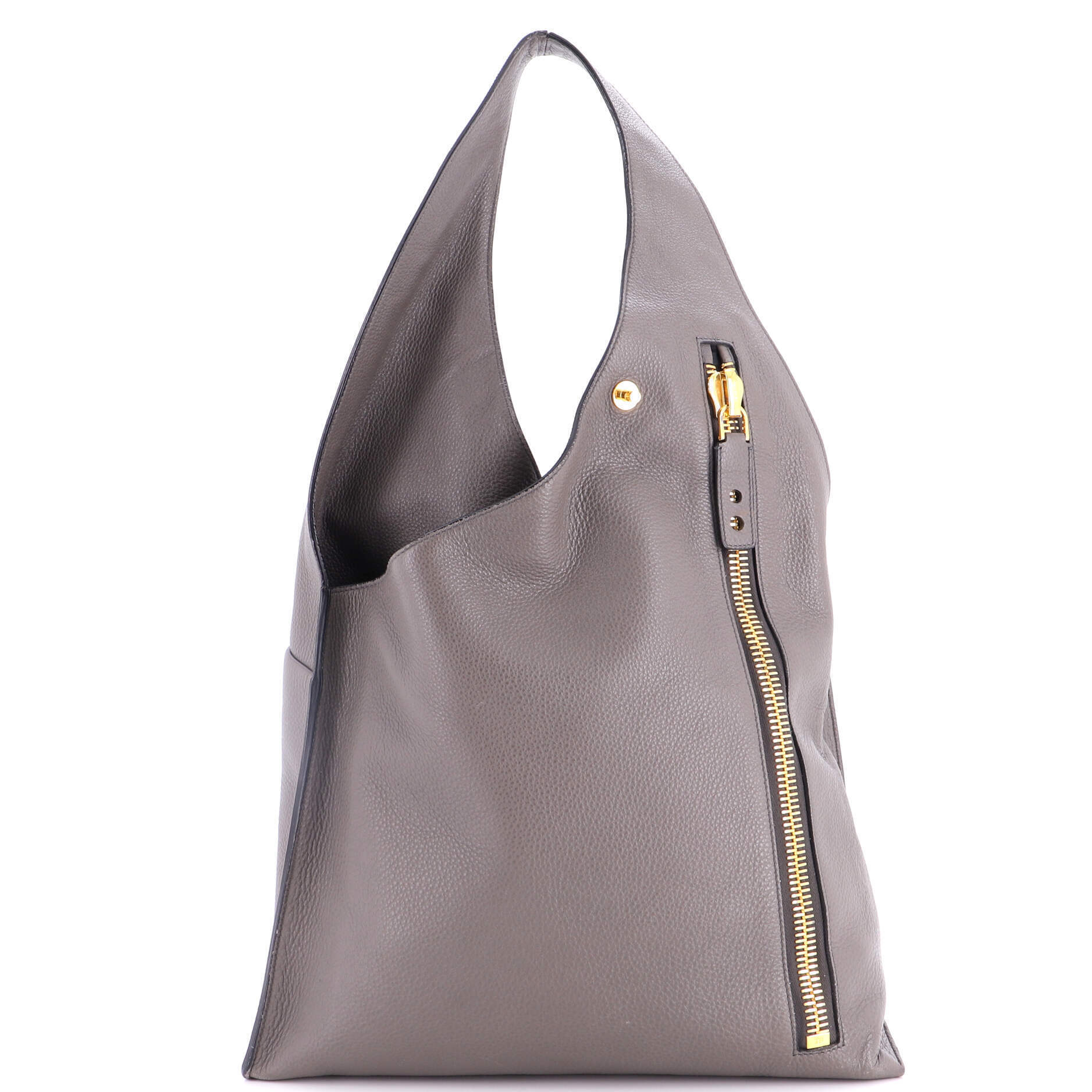 Tom Ford Medium Alix Zip Hobo Leather